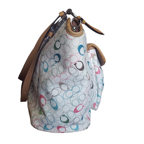 Coach Chelsea Signature Leah Zip Top Great Summer Bag N:C1077-F15140 - Picture 5 of 17